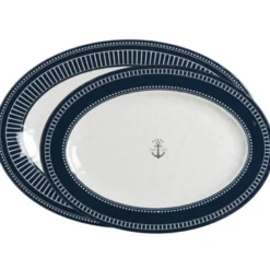 Marine Business Sailor Soul Oval Melamin Serveringsfat 2st