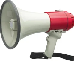 Megafon med siren och visselpipa