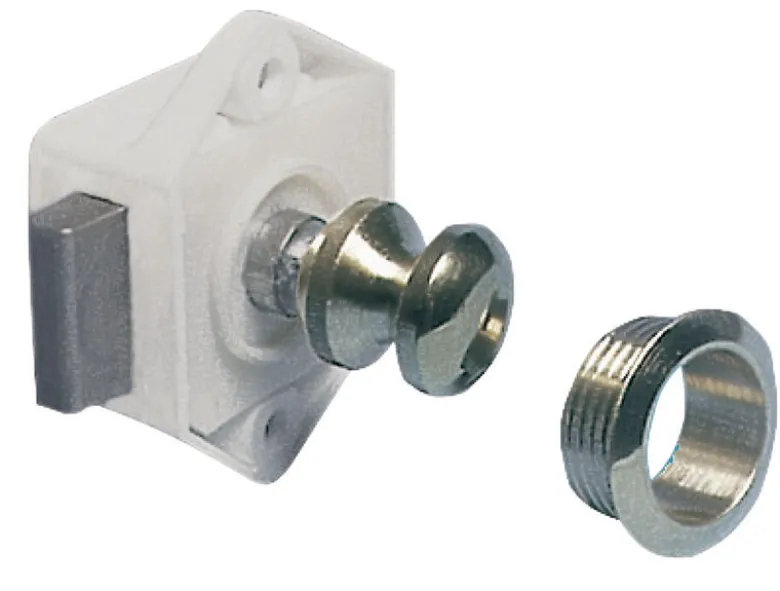Mini trycklås förkromad mässing 16 mm