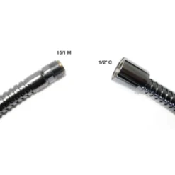 1,5 m. krom slang 1/2"f-15/1 m