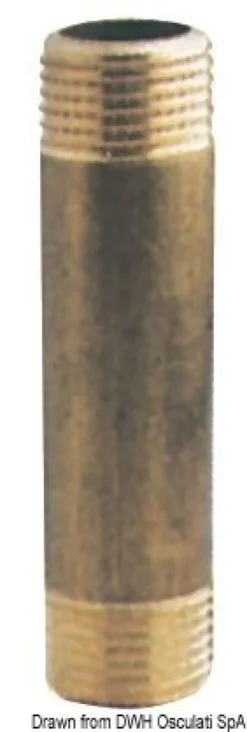 Mässingsförlängningshylsa 1"1/2 x 100 mm