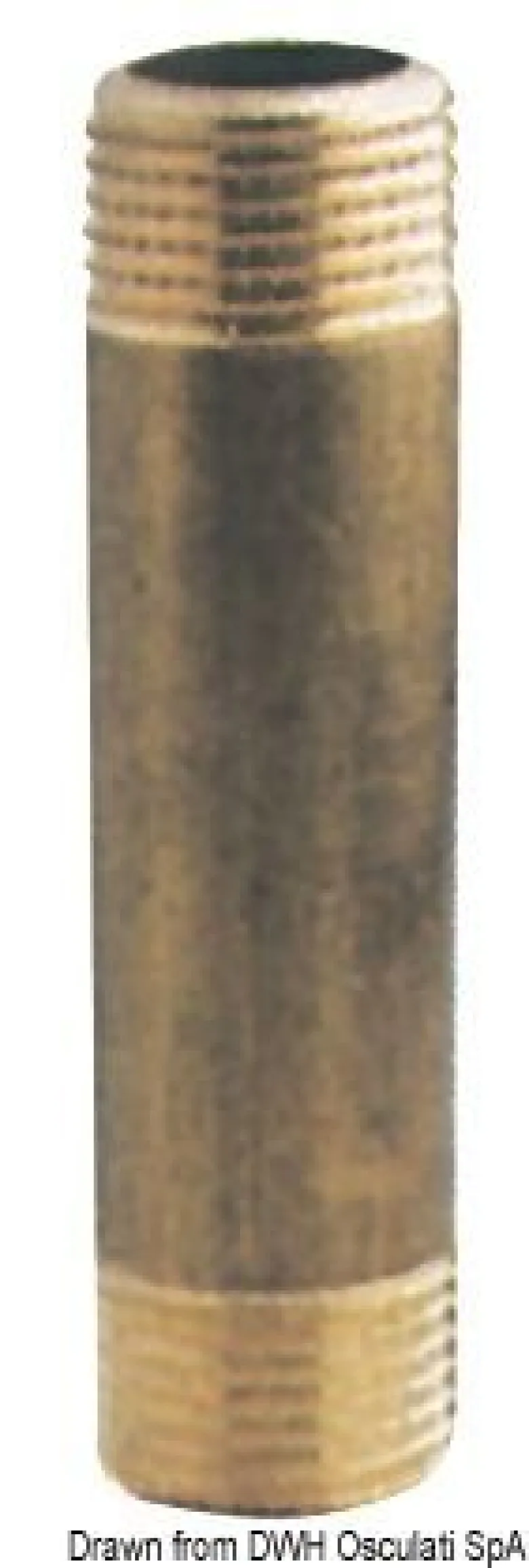 Mässingsförlängningshylsa 1"1/2 x 100 mm