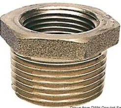Mässingsreduktion hane/hona 2" x 1"1/2