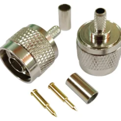 1852 N hankontakt för 6mm kabel (RG58), crimp, 2-pack