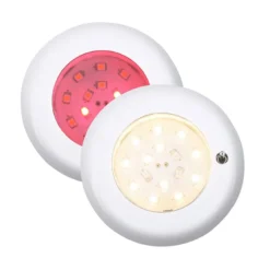 Nova SMD LED Lampa Rött/Vitt Ljus m Brytare, Vit