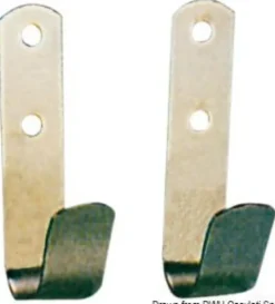 Par hållkrokar i polerat SS 22-32 mm