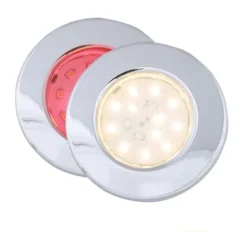 Pinto SMD LED Rött/Vitt Ljus, Krom