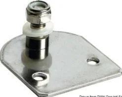 Plan fästplatta med 8 mm gängad tapp