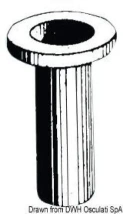 Plastkrage för åra 39/40 mm