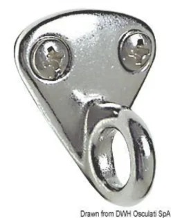 Platta med ring AISI316 27x30 mm