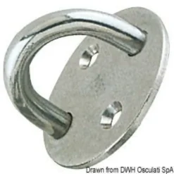 Platta med U-bult 6 mm