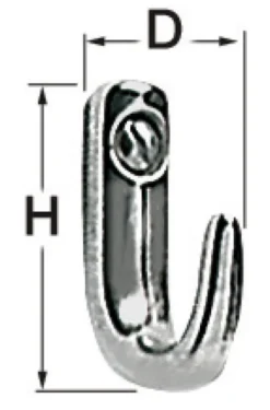 Polerad SS-krok 22x30 mm