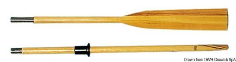 Åra i bokträ, delbar i 2 delar, 250 cm