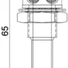 Rak bränsletankventilation spegelpolerad SS 25 mm