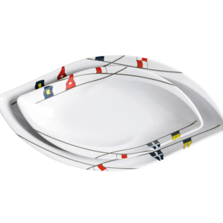 Regatta Oval Snacks set Melamin 4 st