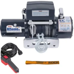 Rock RES6000 el-trailervinsch 12 V 4,6HK (3,4Kw) 2720 kg m/lina