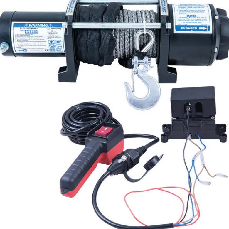 Rock RP5000 el-trailervinsch 12 V 3,8HK (2,8Kw) 2268 kg m/lina