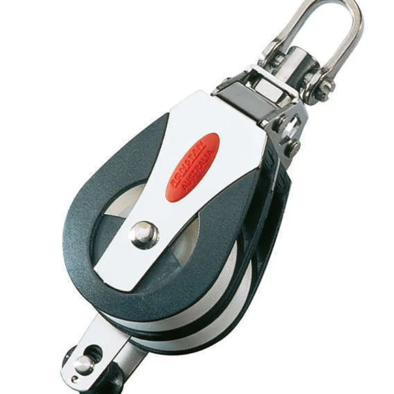 Ronstan Dubbelblock med swivel och hundsv.