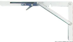 Rostfritt fällbart armpar för bord 303x165 mm