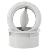 1852 Runt luftmunstycke vitt 60 mm