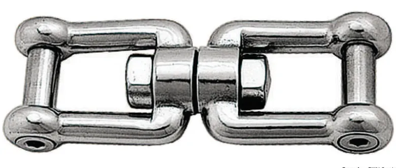 Schackel/schackelsvirvel med försänkt sprint AISI 316 6 mm