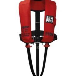Seapro 220n solas väst röd med sele