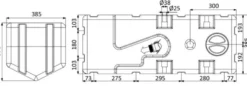 Septiktank med macerator 24 V 100 l