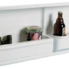 Sidofack med 2 glas-/burkhållare, ABS vit, höger