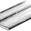 Skavlist 2x34.1x13.5 mm grå RAL 7035