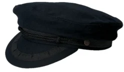 Skepparmössa Brenton stil Marinblå 100% Ull