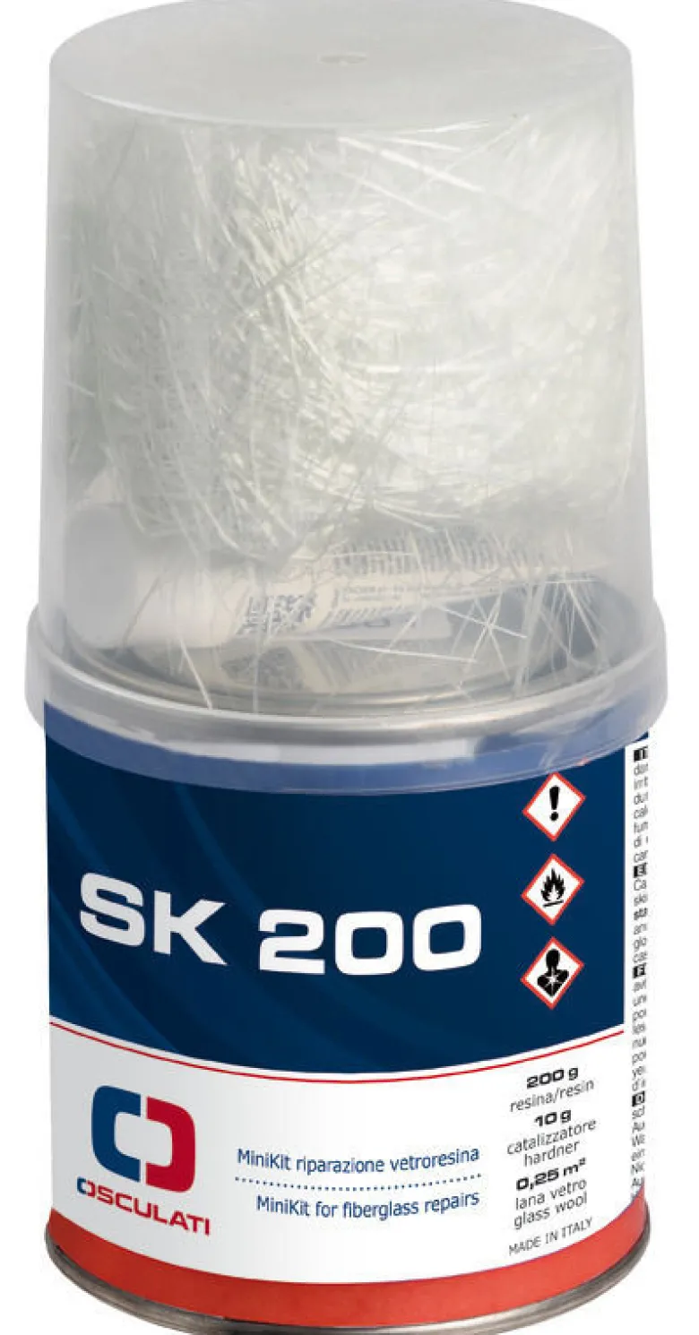 SK 200 minikit för glasfiberreparation 200 g