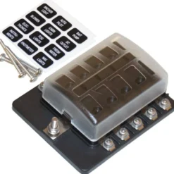 1852 säkringshållare 10 st 12-32 vdc max 30Amp totalt 100Amp