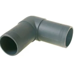 Slangkoppling 90°, 38mm Svart plast