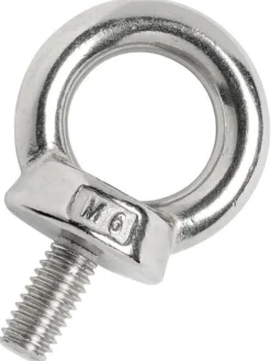 Smidd öglebult med utvändig gänga AISI316 6 mm