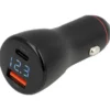 1852 snabbladdare 12-24V, USB A & C med voltmeter