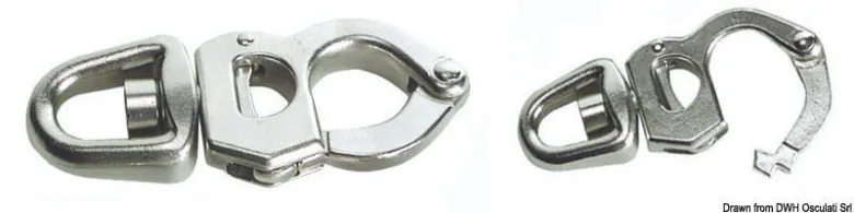 Snabbschackel med utlösare AISI 316 105 mm
