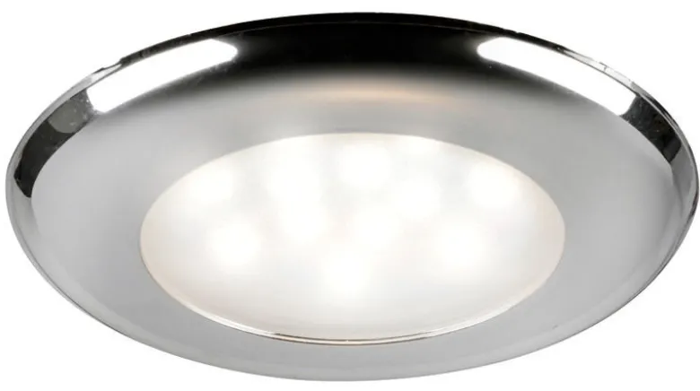 SOLE infälld LED-taklampa förkromad strömbrytare