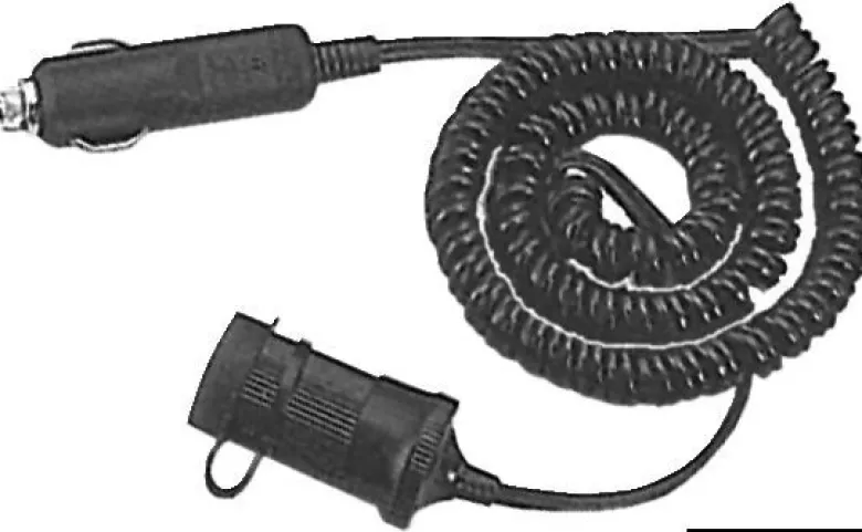 Spiralformad förlängningskabel