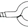 SS ögleskruvar 38 x 4 mm Blisterförpackning 5 st.