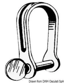 SS kort stripschackel 6 mm