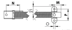 SS luckhållare 220 mm C