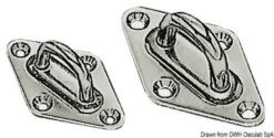 SS ringögla med platta 37x59 mm