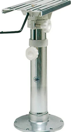 Stolpedestal med vridbar glidskena, polerad bas 45-62 cm