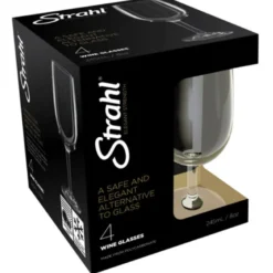 Strahl vinglas polycarbonat 245 ml. 4 stk i presentask