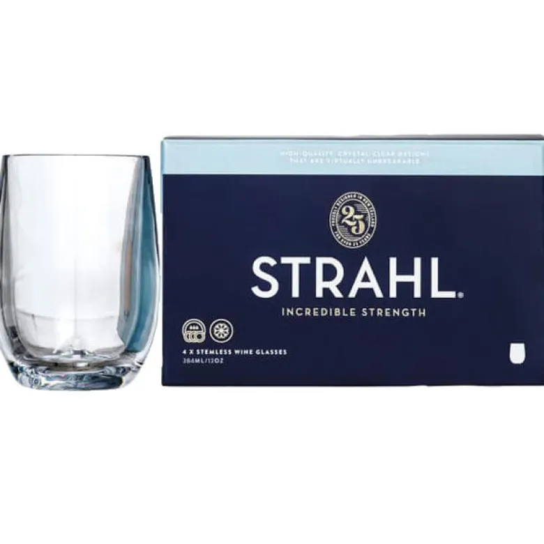 Strahl Vinglas utan fot Polycarbonat 384 ml. 4st i presentask