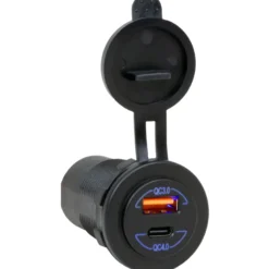 Sutars Dubbel Usb-uttag, QC3.0+QC4.0 (Type-C)