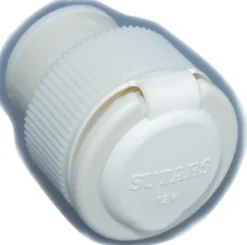 Sutars Eluttag Infällt Vit-Beige 12V
