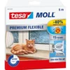 Tesa Tätningslist Silikon 9 mm x 6 m Vit