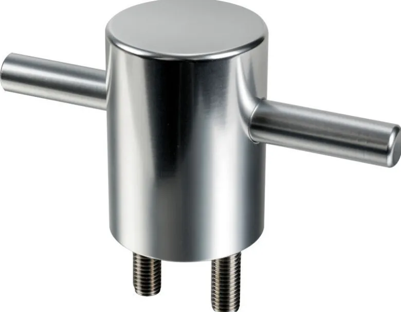 Thor knap i polerad aluminium 60 mm