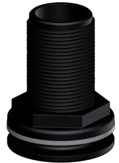 Trudesign Bordgenomföring Komposit Svart, 1 1/2"